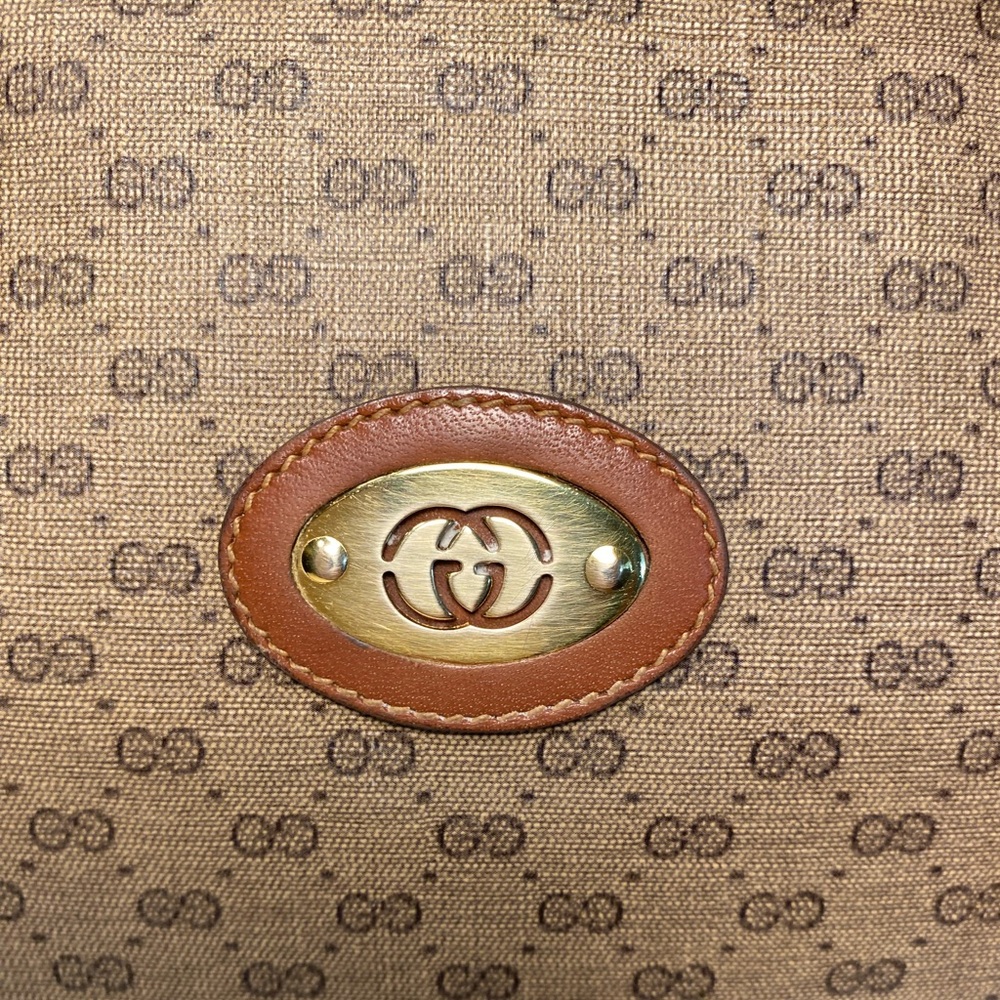 Vintage GUCCI Micro GG Supreme Handbag 1980’s Era - Picture 6 of 17